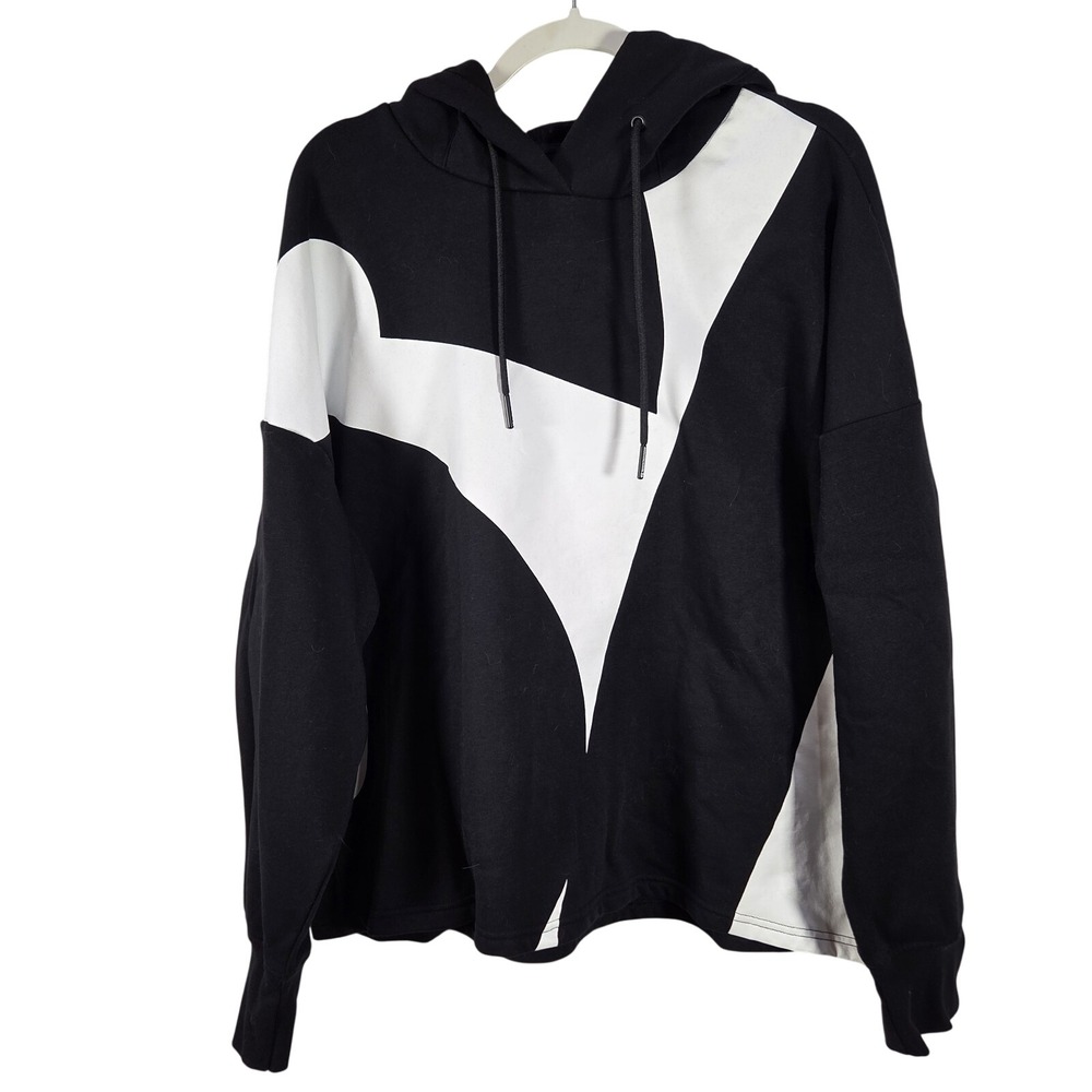 Sports Illustrated Hoodie Womens XXL Black White Graphic Abstract Athleisure